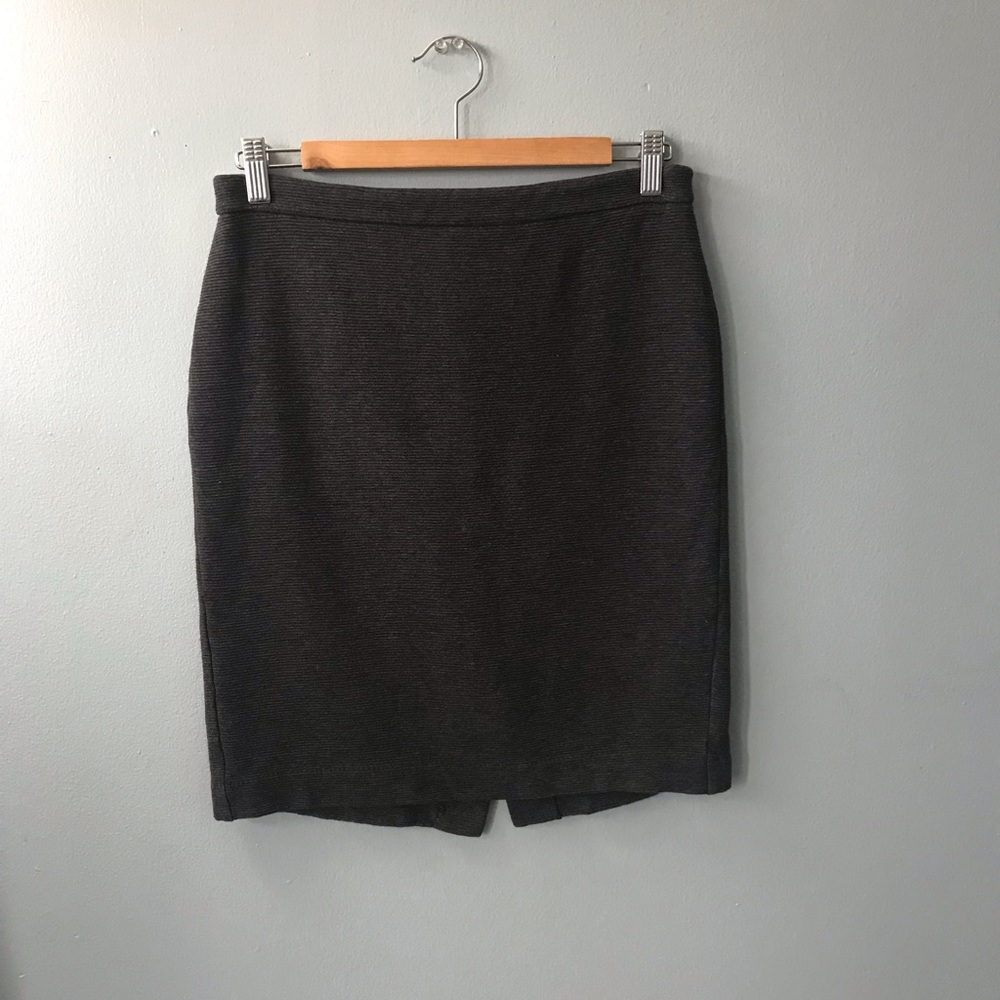 BANANA REPUBLIC Grey Textured Skirt